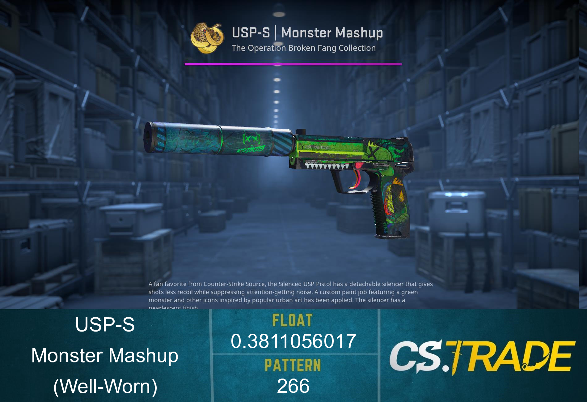 USP-S | Monster Mashup (Well-Worn) Screenshot