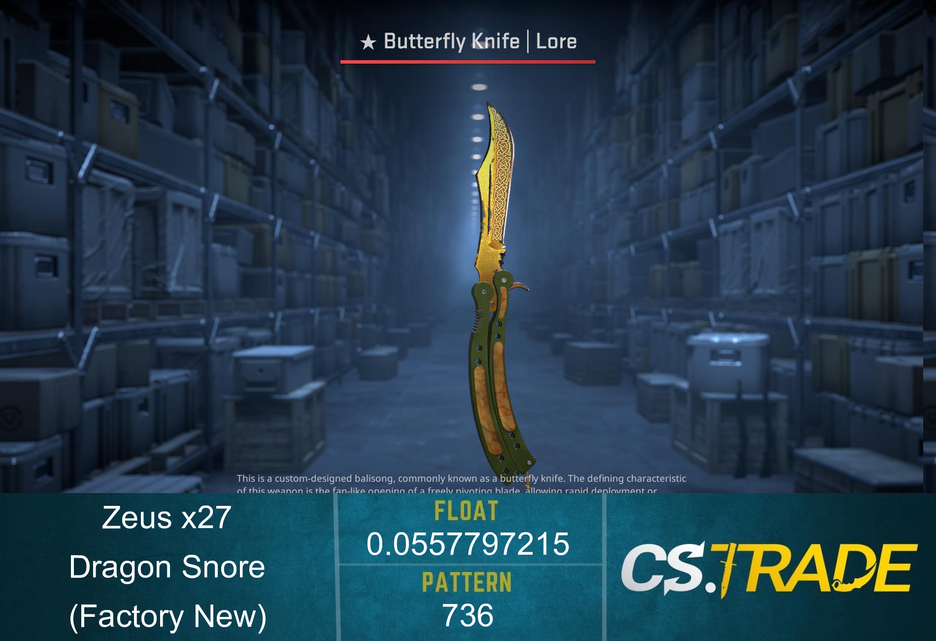 Zeus x27 | Dragon Snore (Factory New) Screenshot