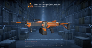 StatTrak™ Negev | dev_texture (Factory New) Screenshot
