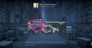 P90 | Attack Vector (Battle-Scarred) Screenshot