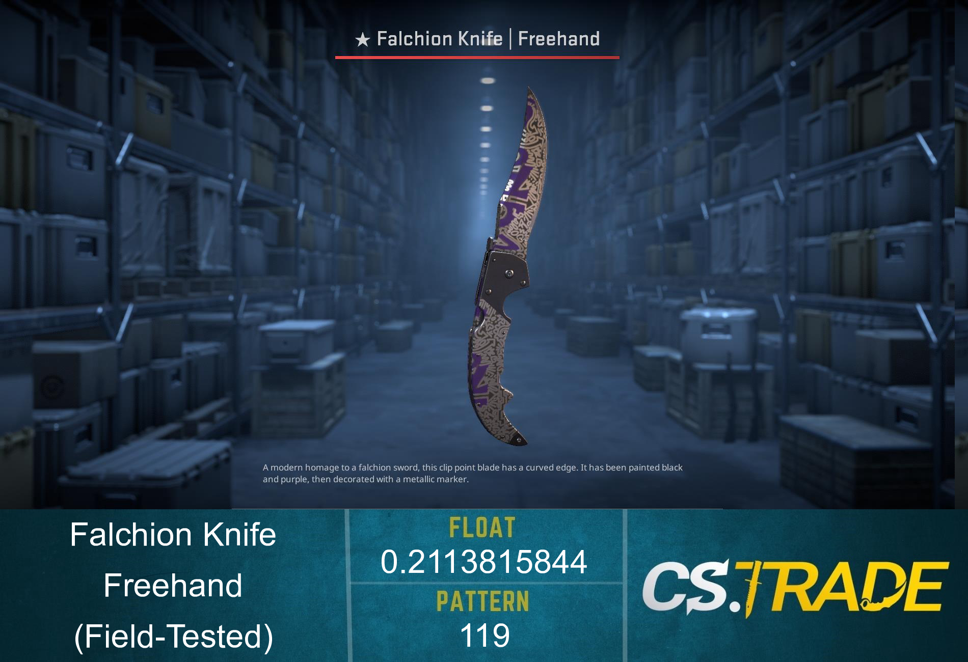★ Falchion Knife | Freehand (Field-Tested) Screenshot