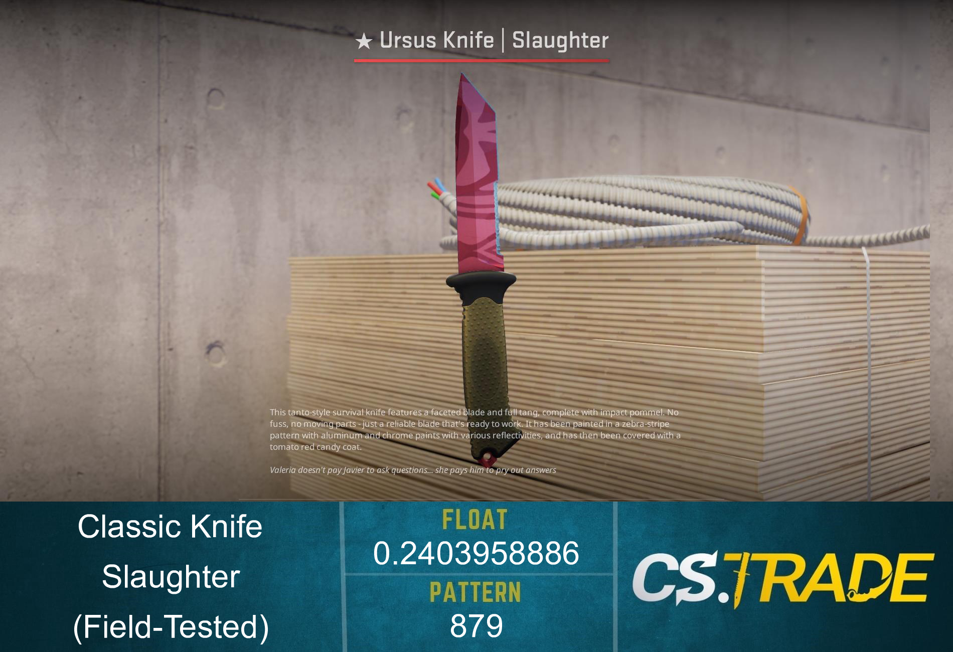 ★ Classic Knife | Slaughter (Field-Tested) Screenshot