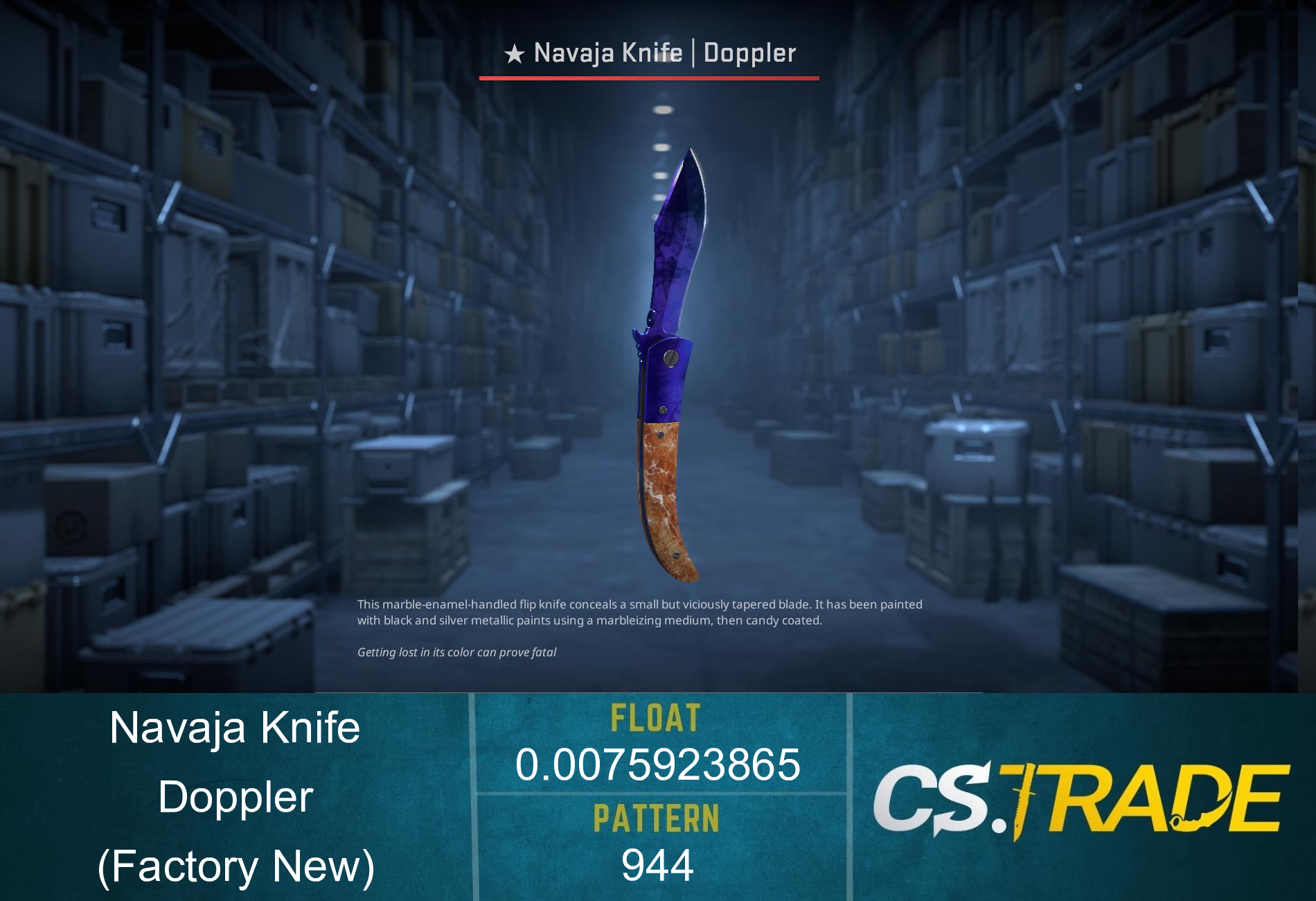 ★ Navaja Knife | Doppler Sapphire (Factory New) Screenshot