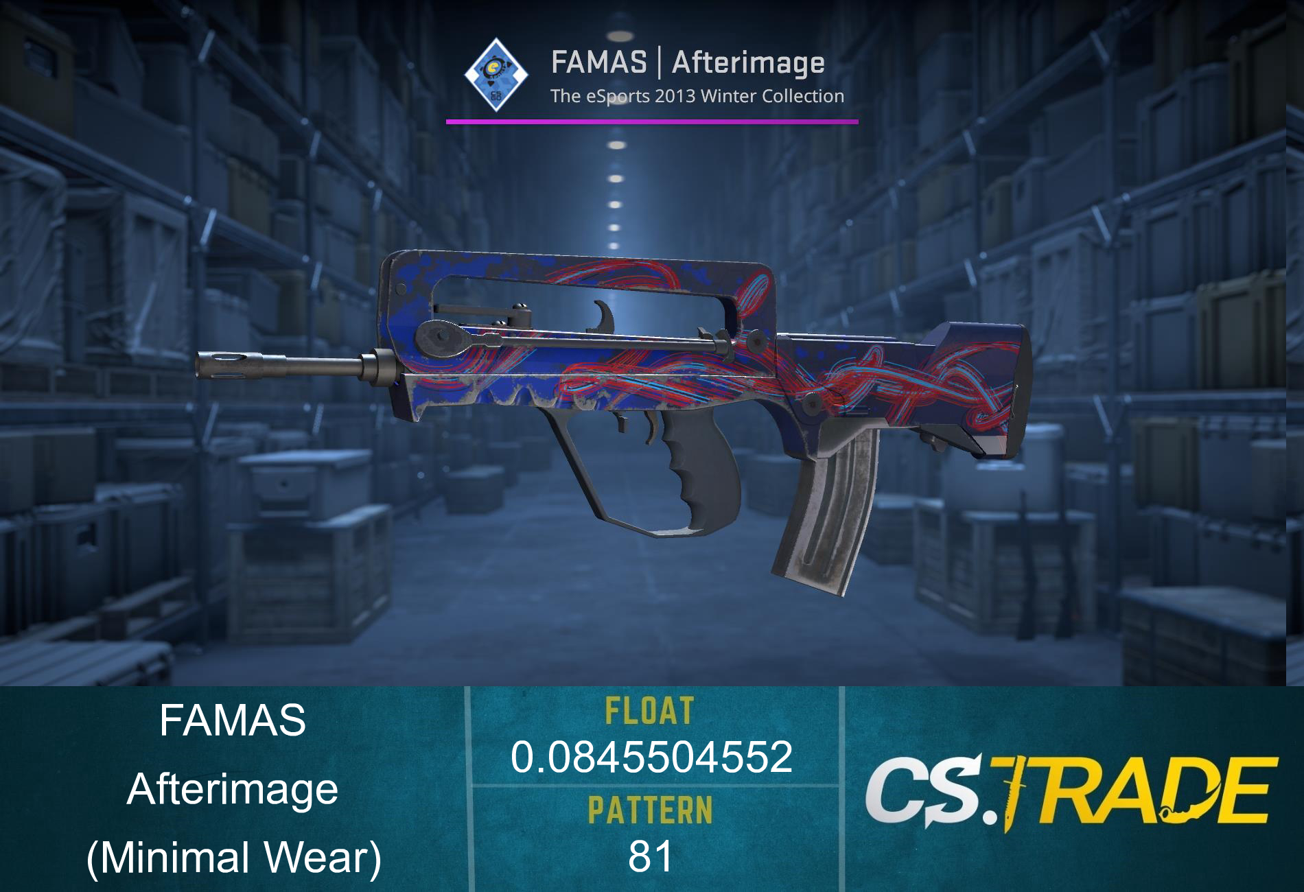 FAMAS | Afterimage (Minimal Wear) Screenshot