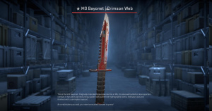 ★ M9 Bayonet | Crimson Web (Battle-Scarred) Screenshot
