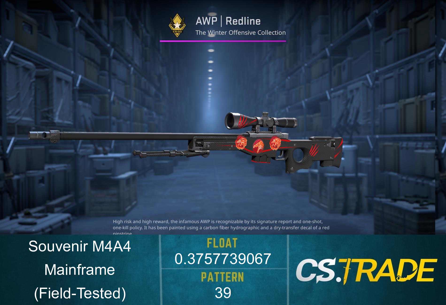 M4A4 | Mainframe (Field-Tested) Screenshot