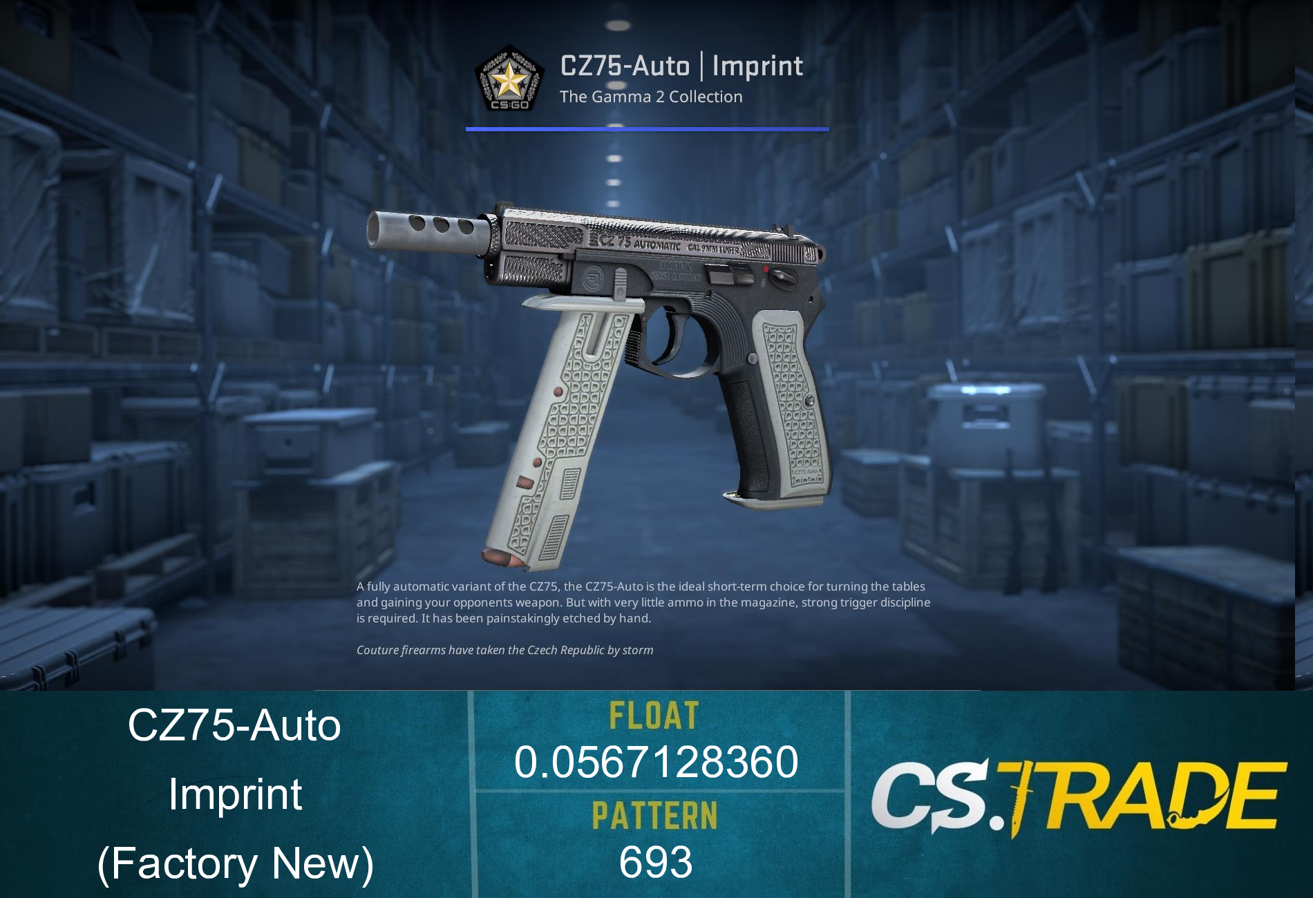 CZ75-Auto | Imprint (Factory New) Screenshot