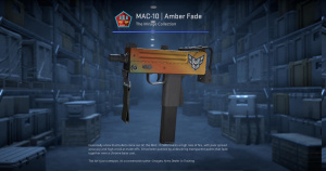 MAC-10 | Amber Fade (Minimal Wear) Screenshot