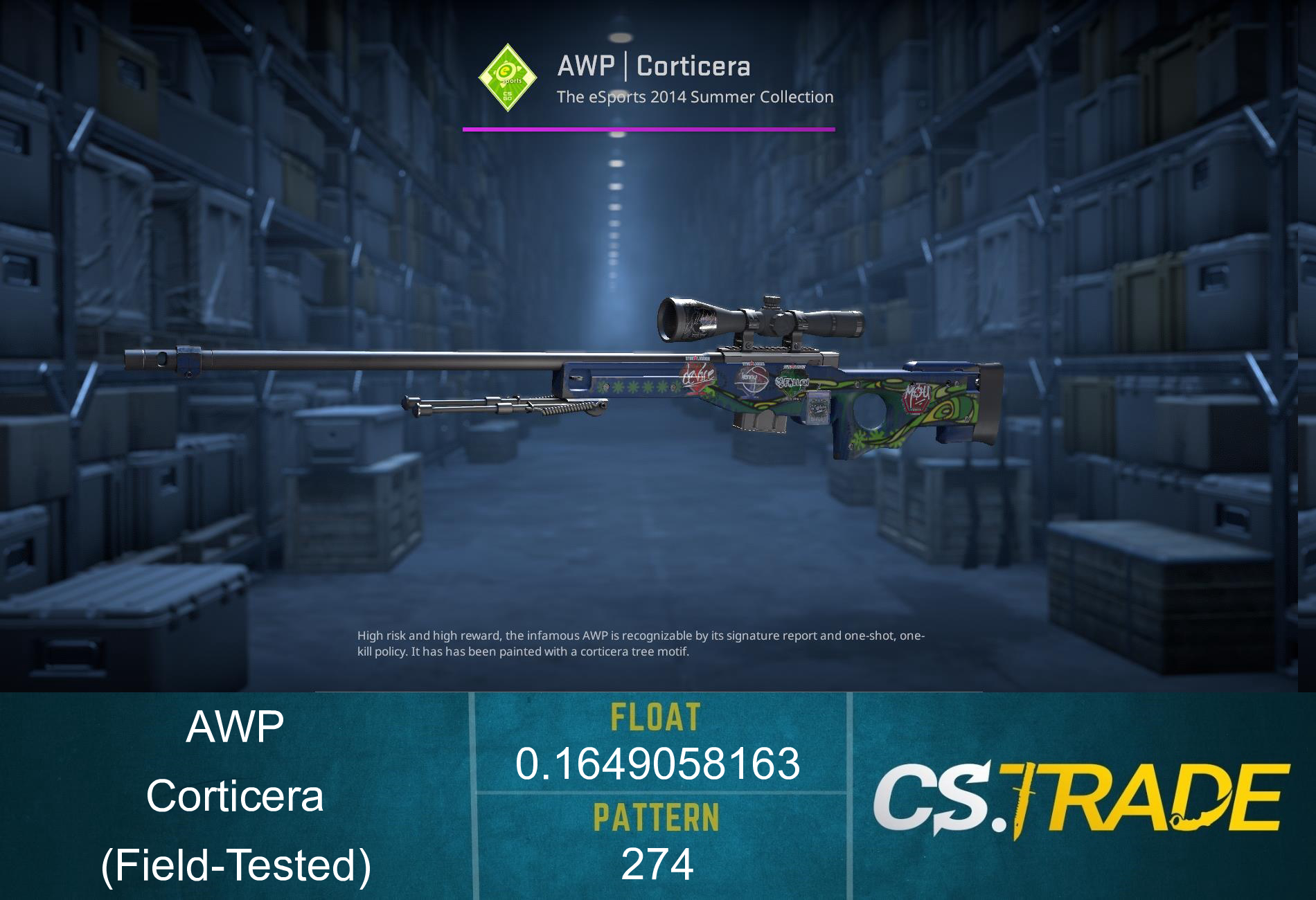 StatTrak™ AWP | Corticera (Field-Tested) Screenshot