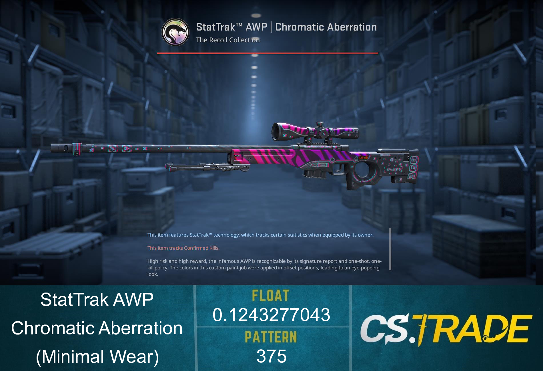 AWP | Chromatic Aberration (Minimal Wear) Screenshot