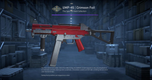 UMP-45 | Crimson Foil (Field-Tested) Screenshot