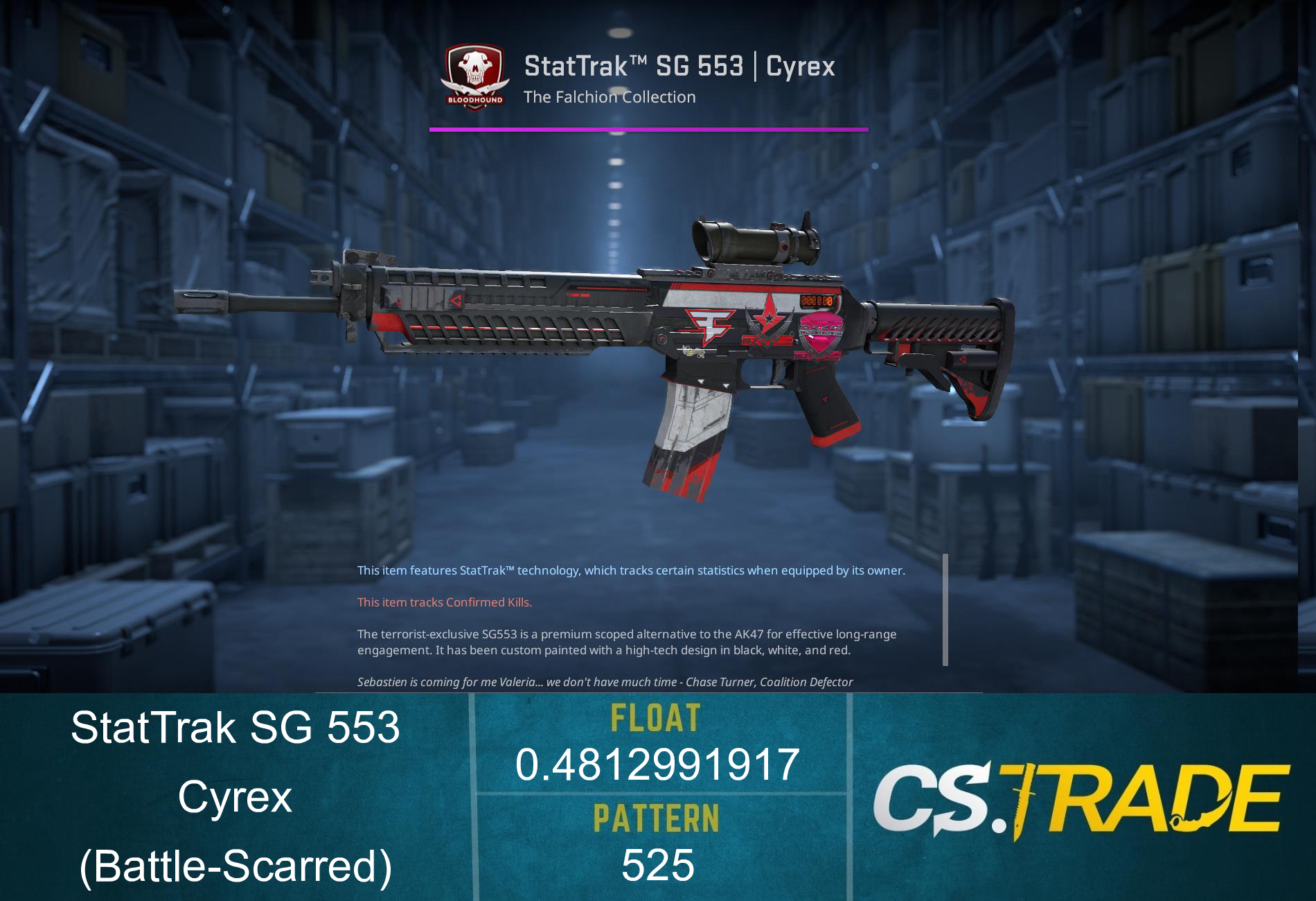 SG 553 | Cyrex (Battle-Scarred) Screenshot