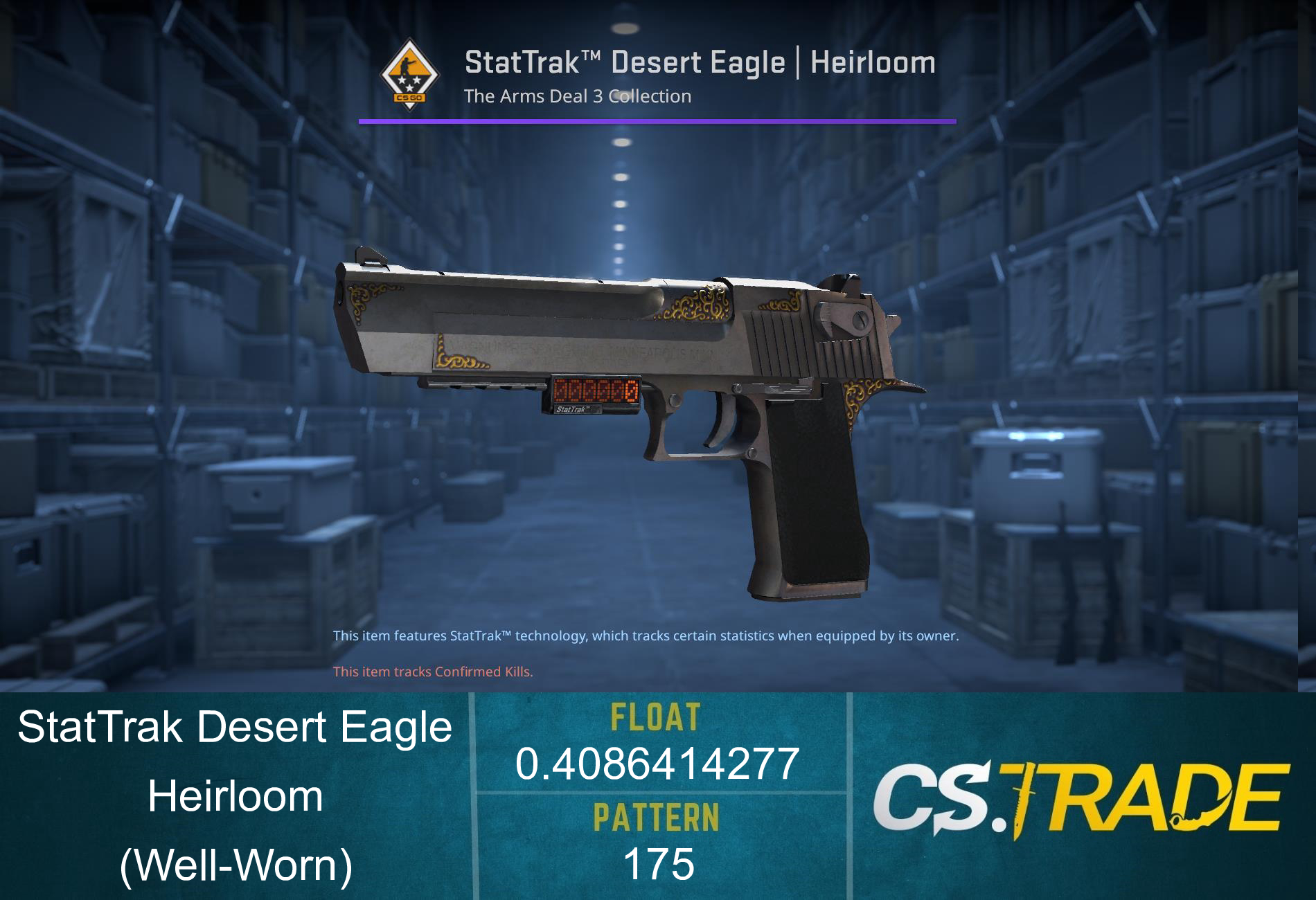 StatTrak™ Desert Eagle | Heirloom (Well-Worn) Screenshot