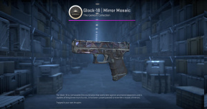 Glock-18 | Mirror Mosaic (Battle-Scarred) Screenshot