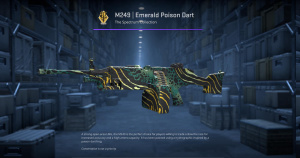 M249 | Emerald Poison Dart (Factory New) Screenshot