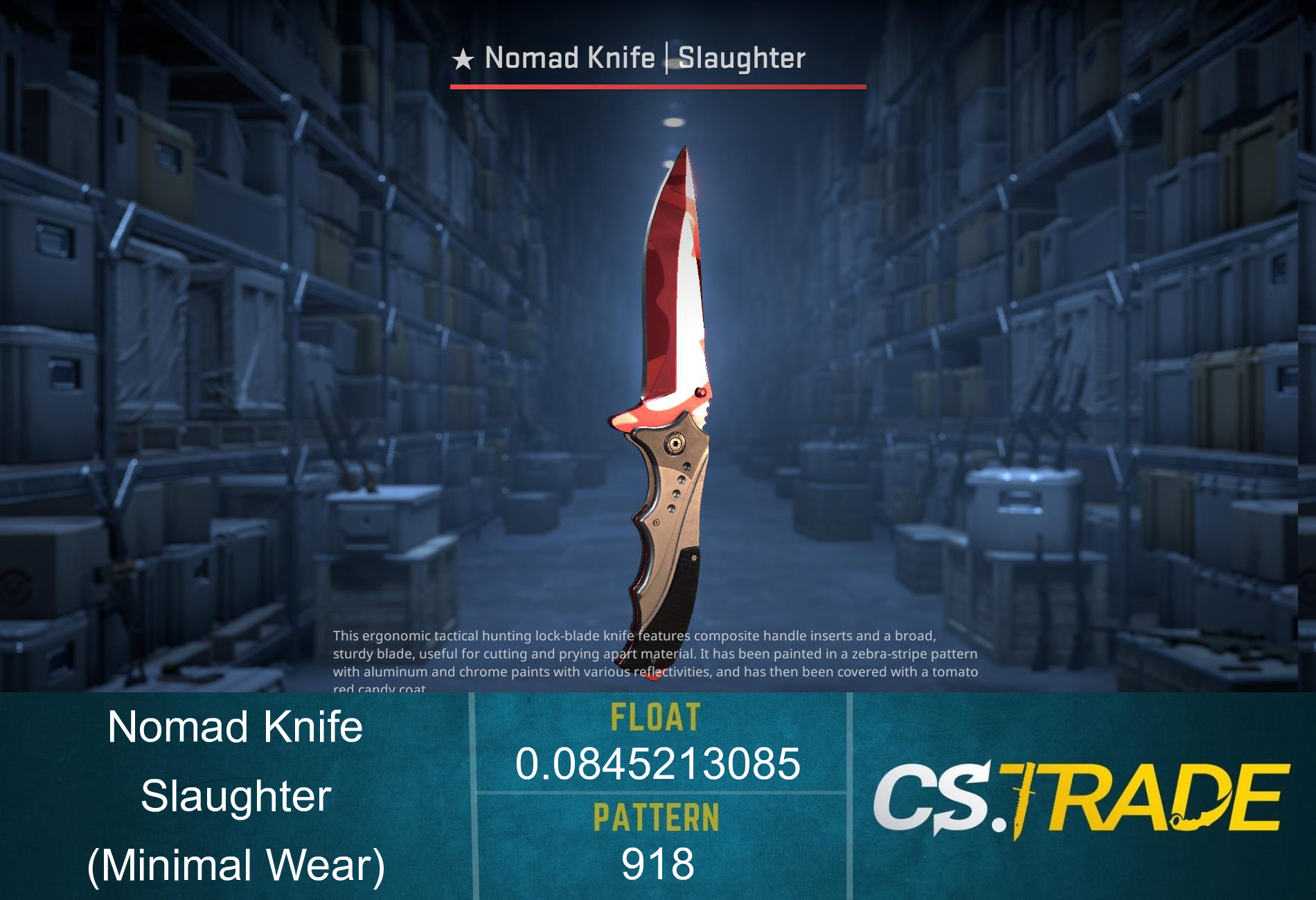 ★ Nomad Knife | Slaughter (Minimal Wear) Screenshot