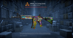 M4A4 | In Living Color (Battle-Scarred) Screenshot