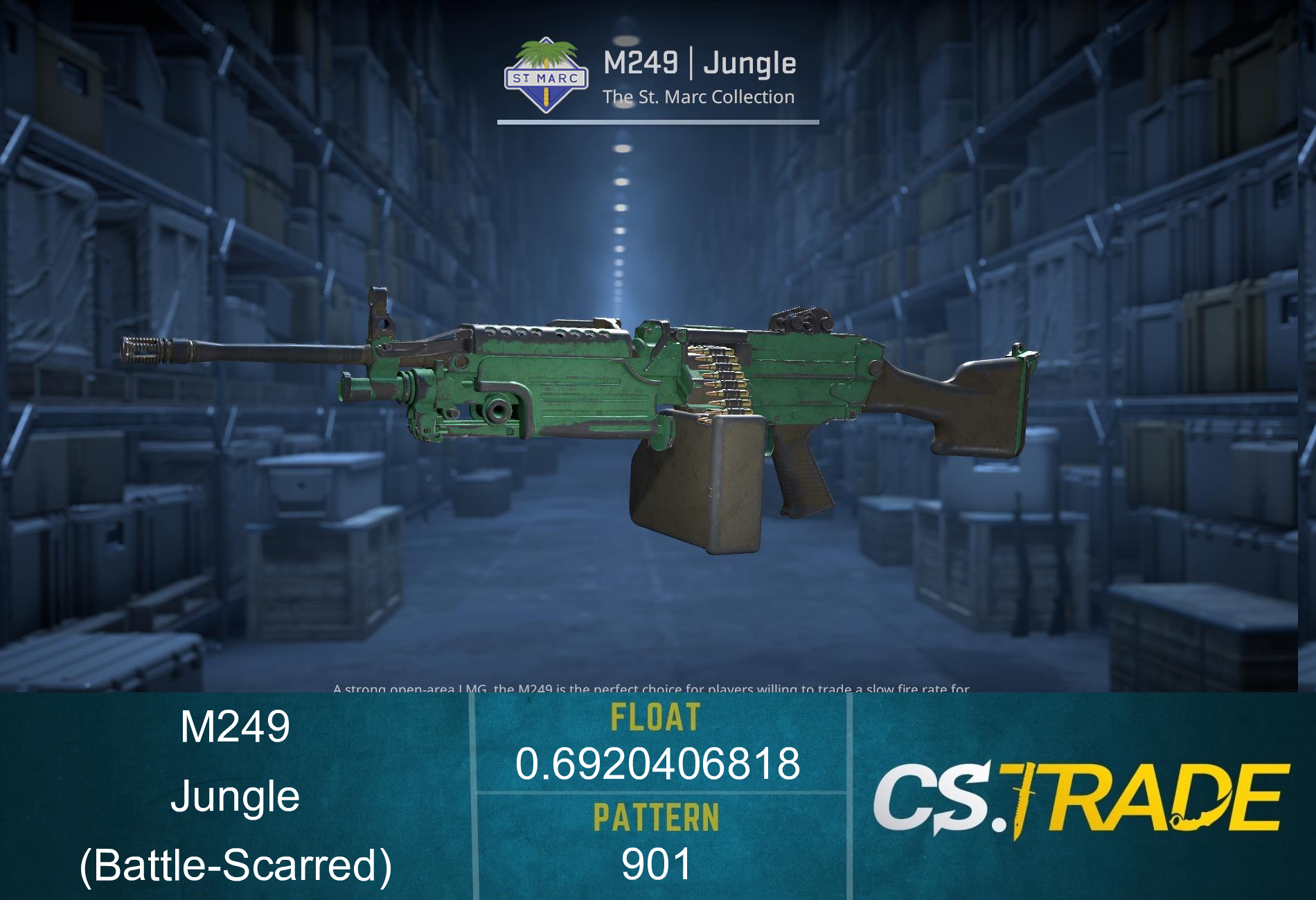 M249 | Jungle (Battle-Scarred) Screenshot