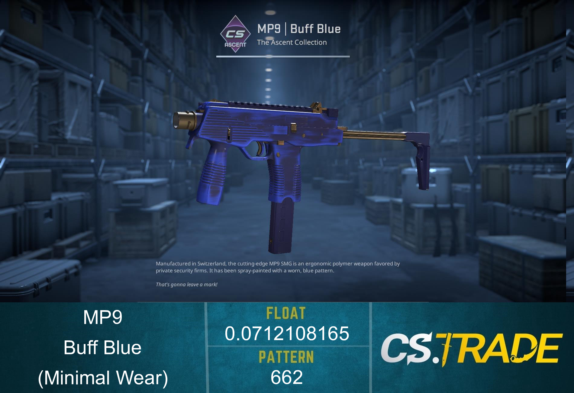 MP9 | Buff Blue (Factory New) Screenshot