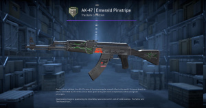 AK-47 | Emerald Pinstripe (Minimal Wear) Screenshot