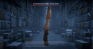 ★ Huntsman Knife | Rust Coat (Battle-Scarred) Screenshot