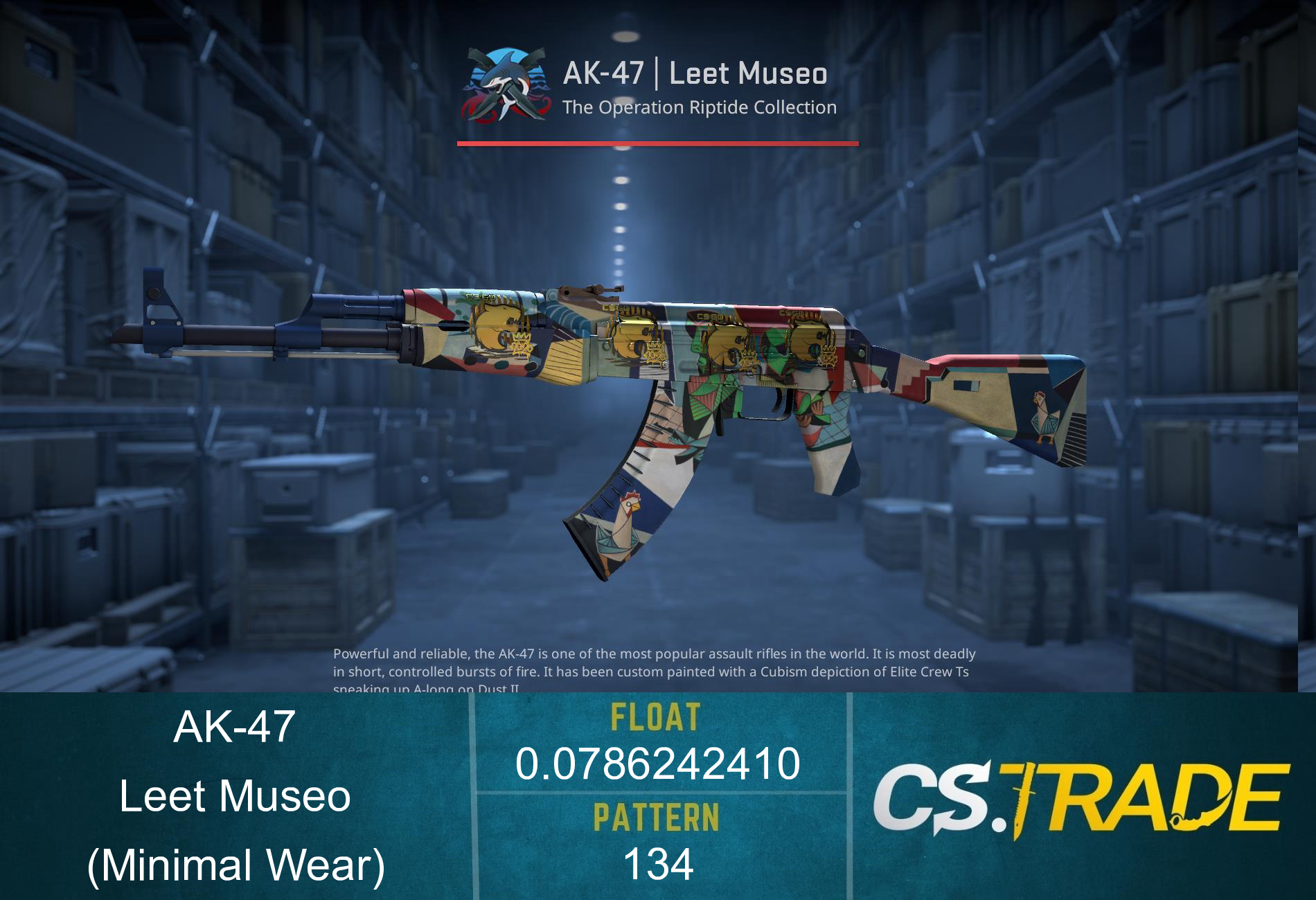 StatTrak™ AK-47 | Leet Museo (Minimal Wear) Screenshot