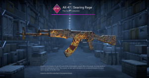 AK-47 | Searing Rage (Minimal Wear) Screenshot