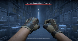 ★ Sport Gloves | Creme Pinstripe (Battle-Scarred) Screenshot
