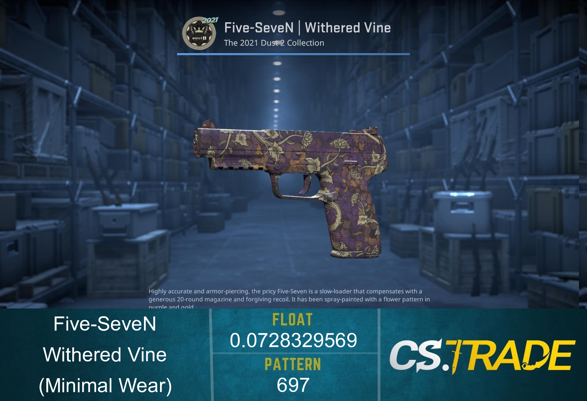 Five-SeveN | Withered Vine (Minimal Wear) Screenshot