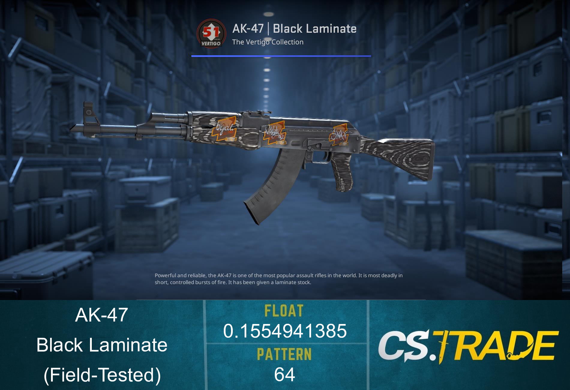 AK-47 | Black Laminate (Field-Tested) Screenshot