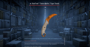 ★ StatTrak™ Talon Knife | Tiger Tooth (Factory New) Screenshot