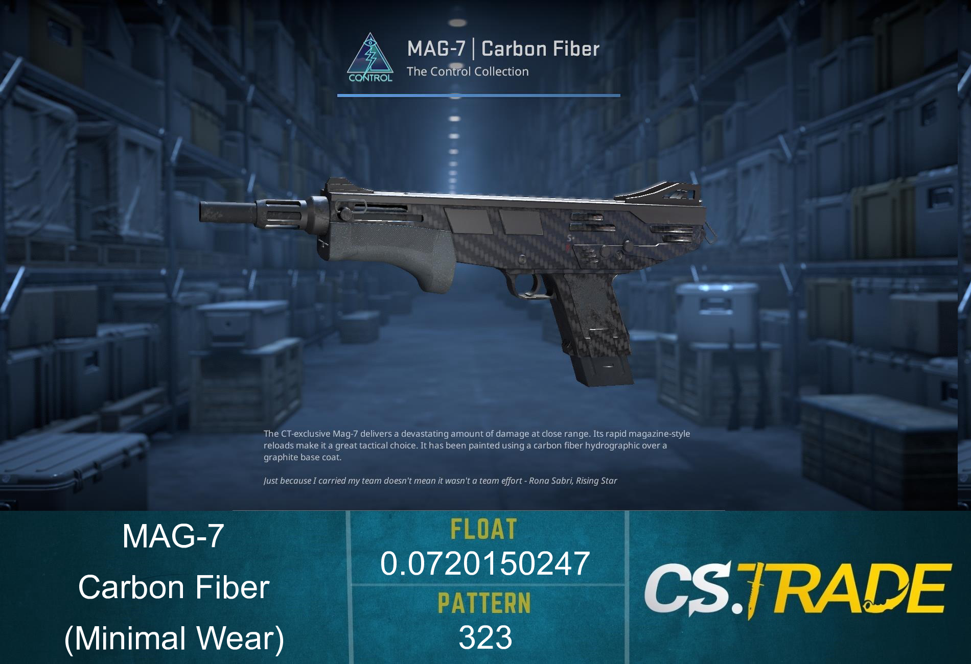 MAG-7 | Carbon Fiber (Minimal Wear) Screenshot