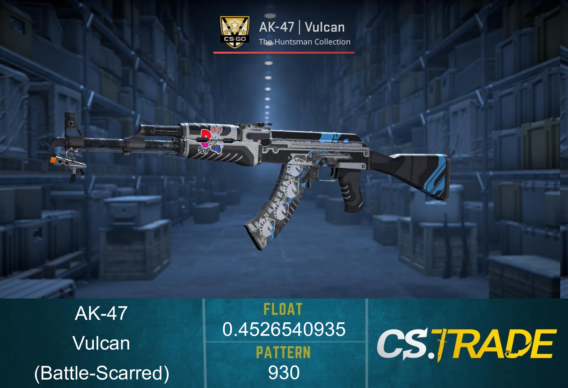 StatTrak™ AK-47 | Vulcan (Battle-Scarred) Screenshot
