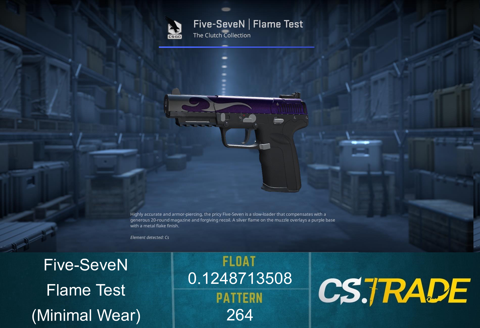 Five-SeveN | Flame Test (Factory New) Screenshot