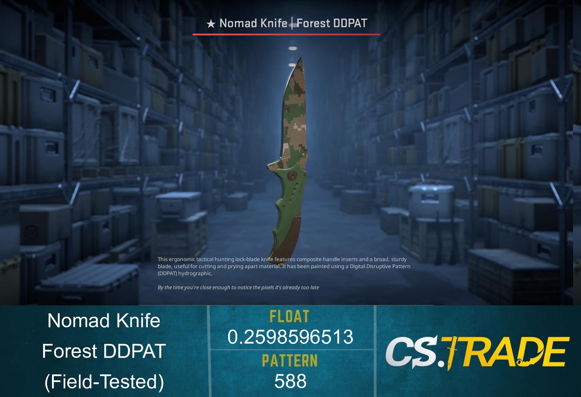 ★ Nomad Knife | Forest DDPAT (Factory New) Screenshot