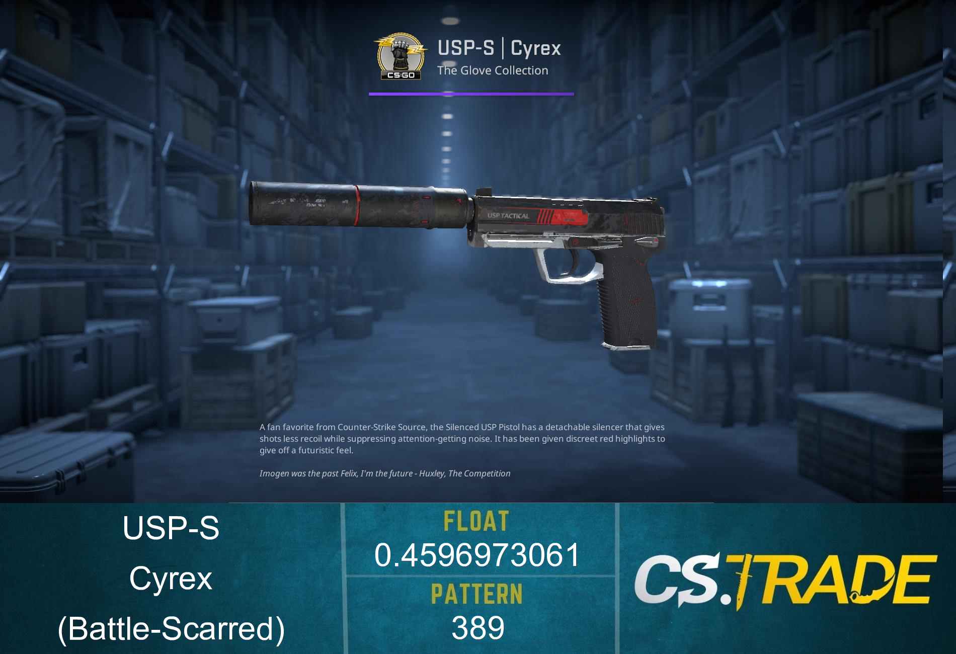 USP-S | Cyrex (Battle-Scarred) Screenshot