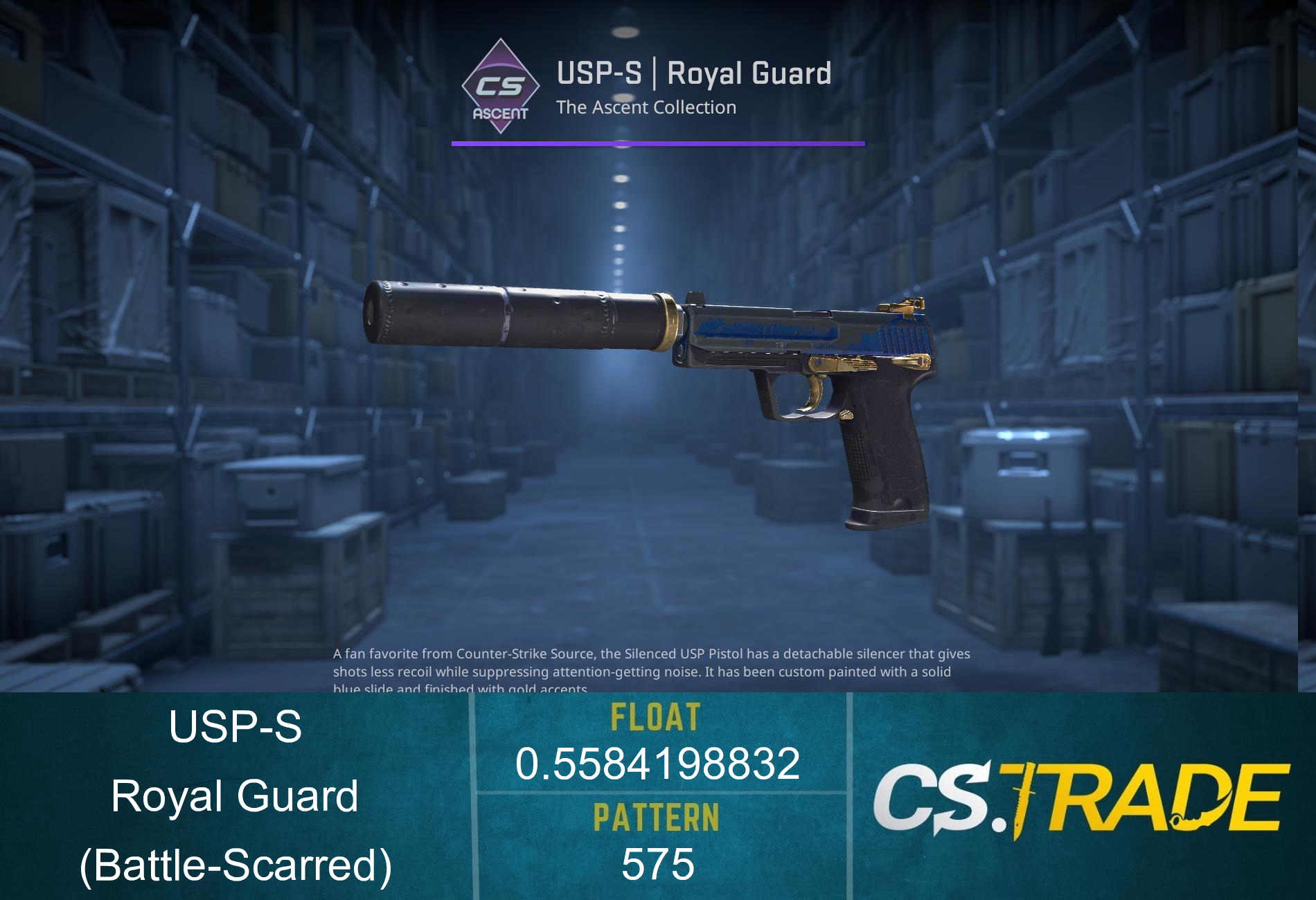 USP-S | Royal Guard (Battle-Scarred) Screenshot