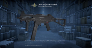 UMP-45 | Crimson Foil (Minimal Wear) Screenshot