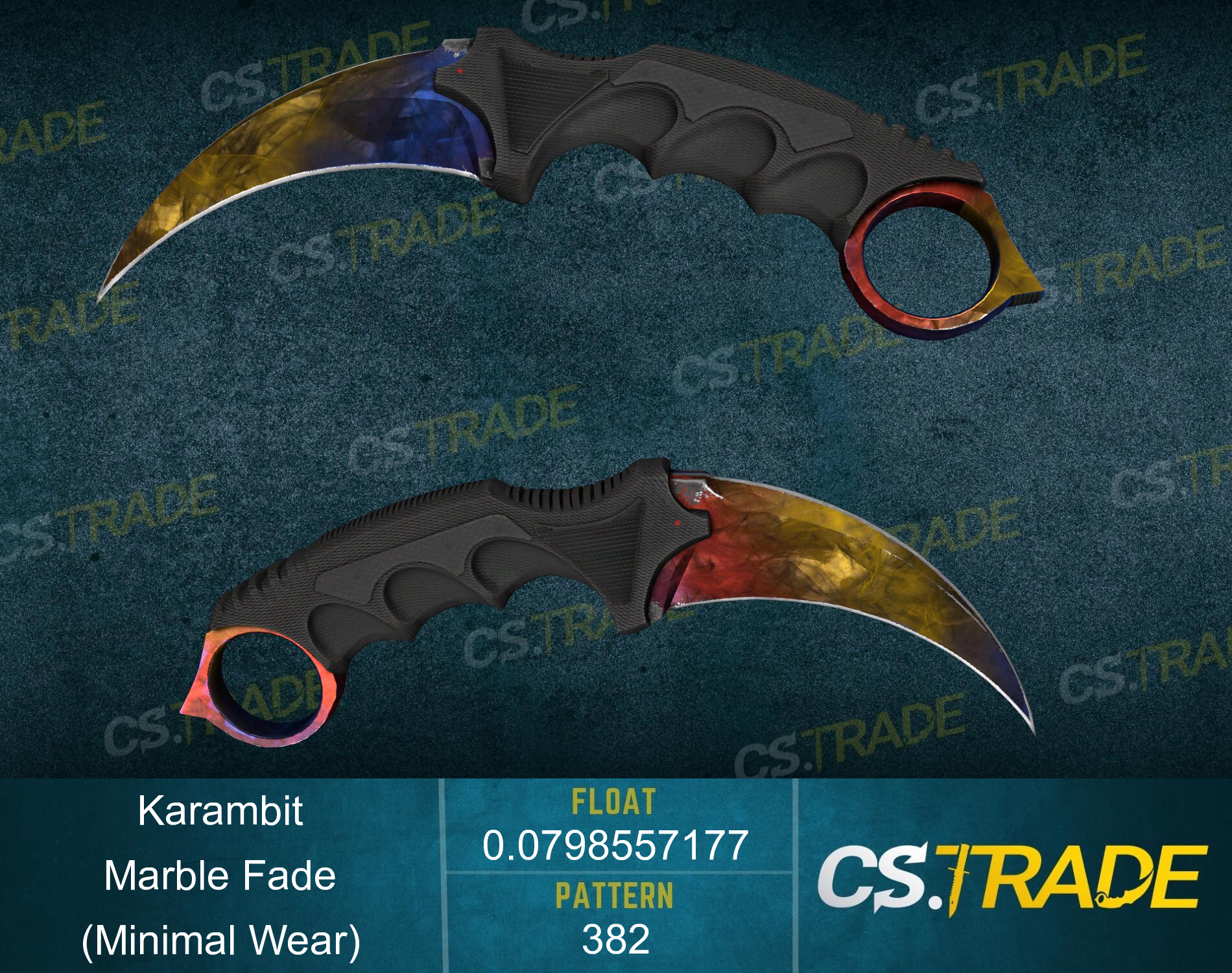 ★ Karambit | Marble Fade (Minimal Wear) Screenshot