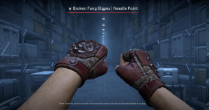 ★ Broken Fang Gloves | Needle Point (Battle-Scarred) Screenshot