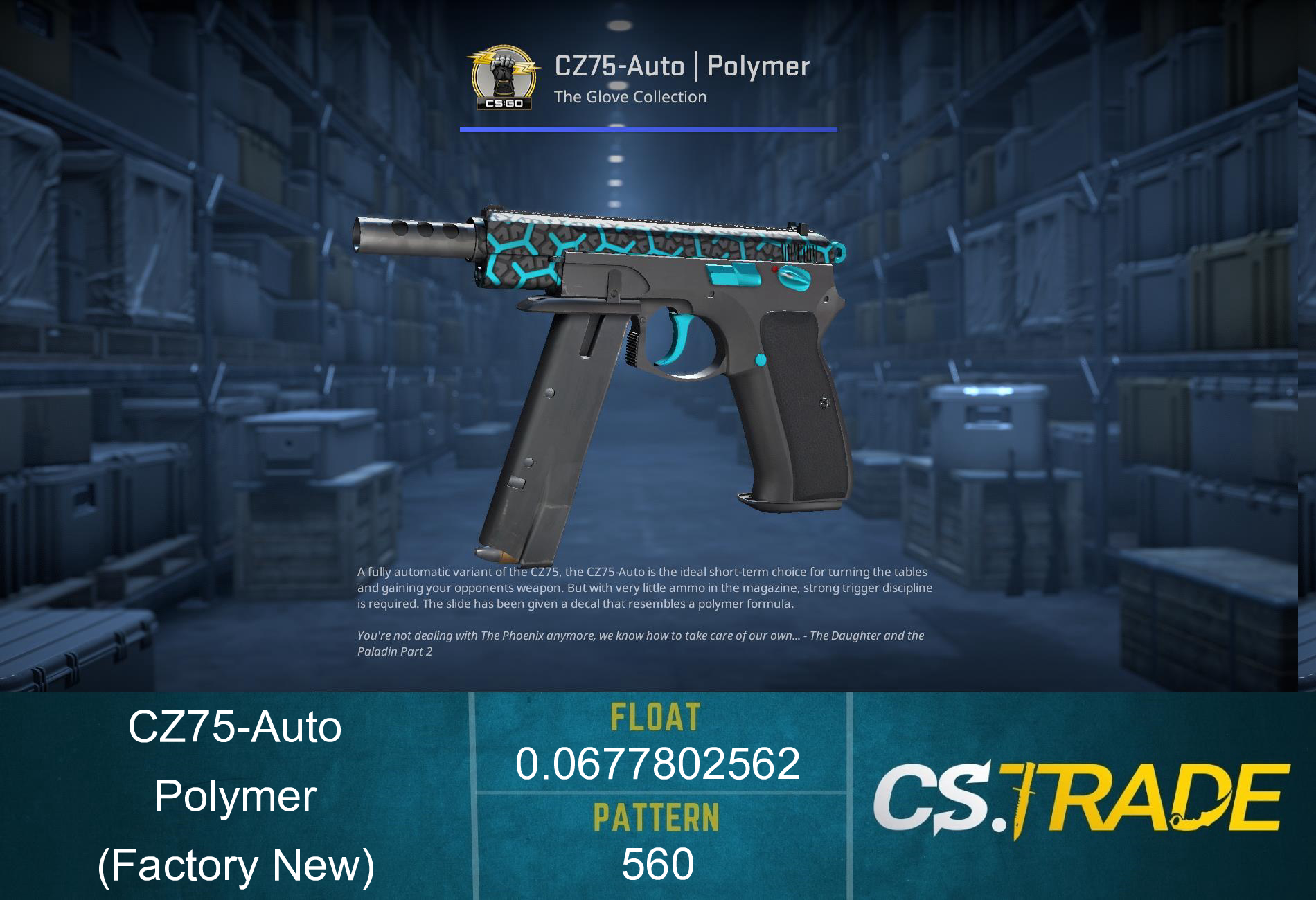 CZ75-Auto | Polymer (Factory New) Screenshot