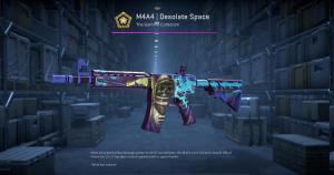 M4A4 | Desolate Space (Minimal Wear) Screenshot