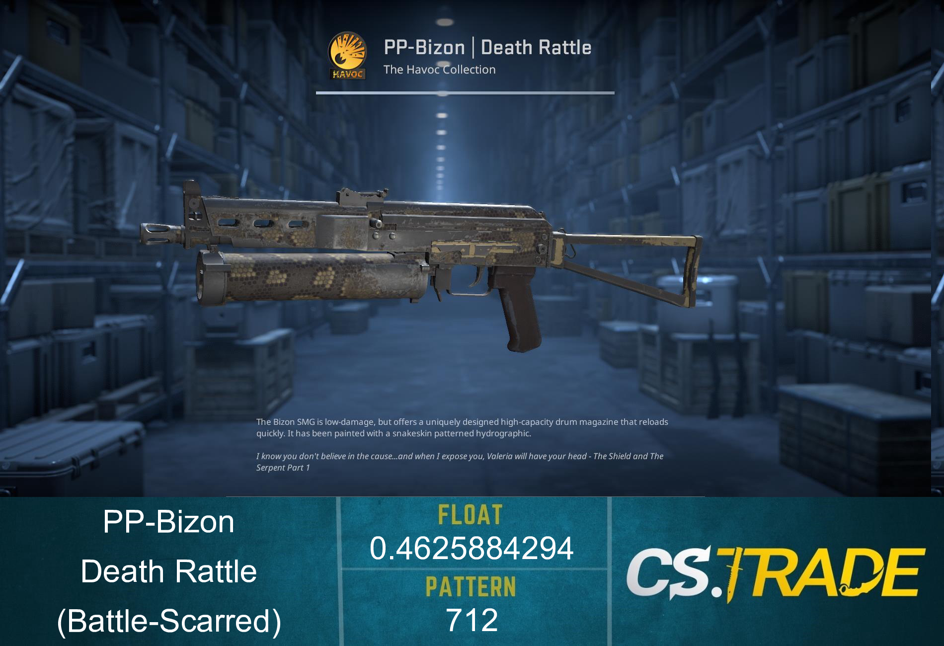 PP-Bizon | Death Rattle (Minimal Wear) Screenshot