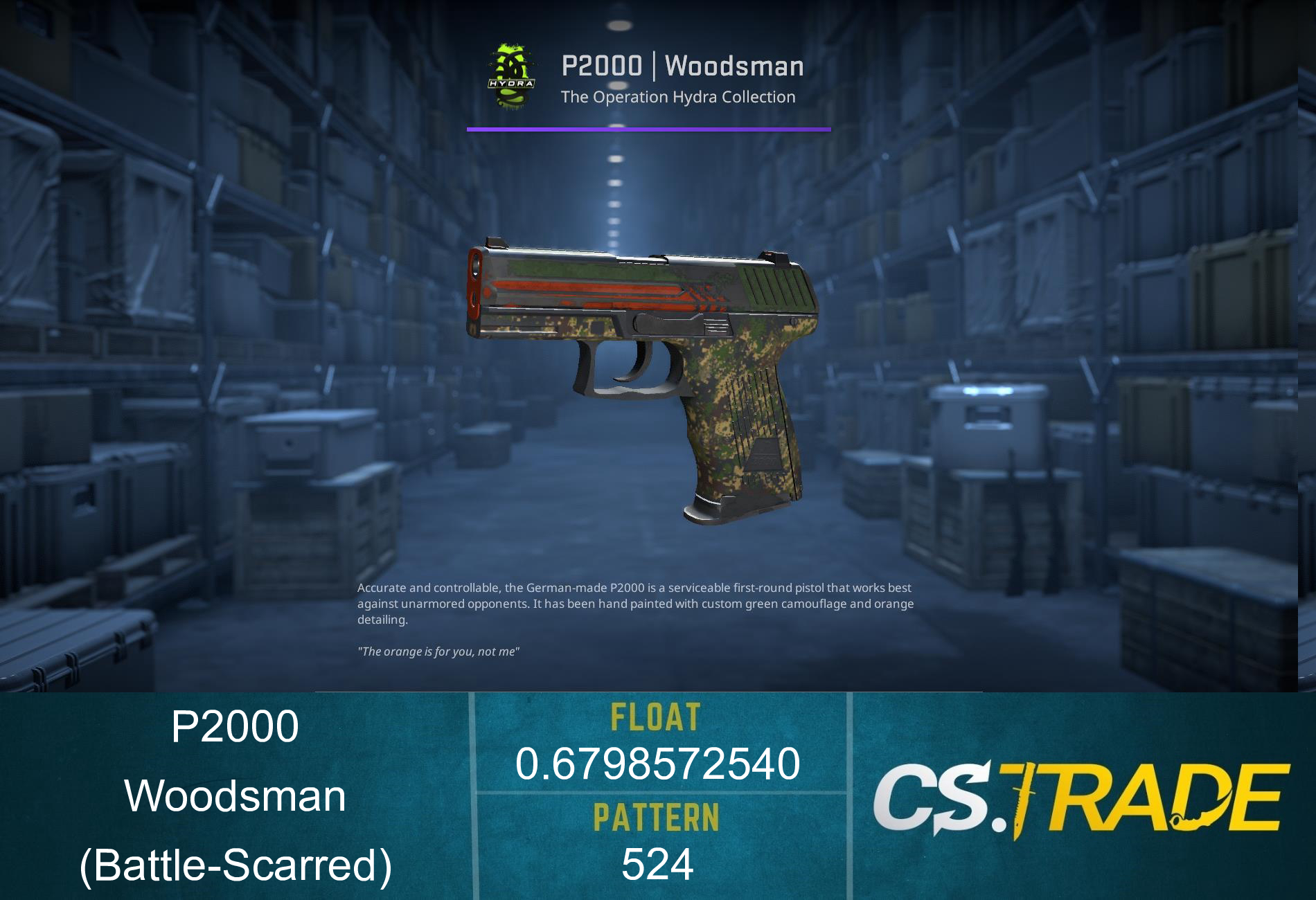 P2000 | Woodsman (Well-Worn) Screenshot
