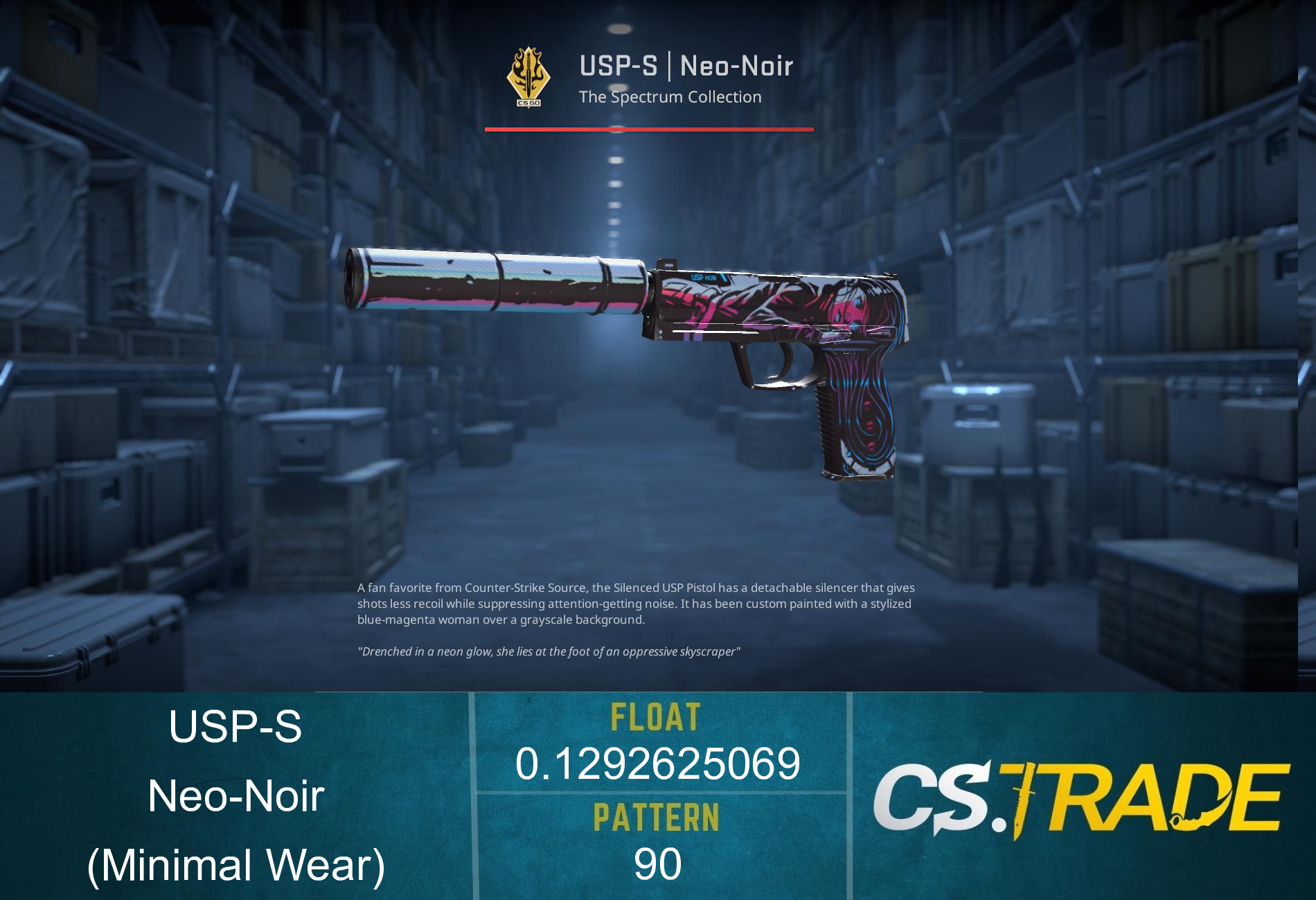 StatTrak™ USP-S | Neo-Noir (Minimal Wear) Screenshot