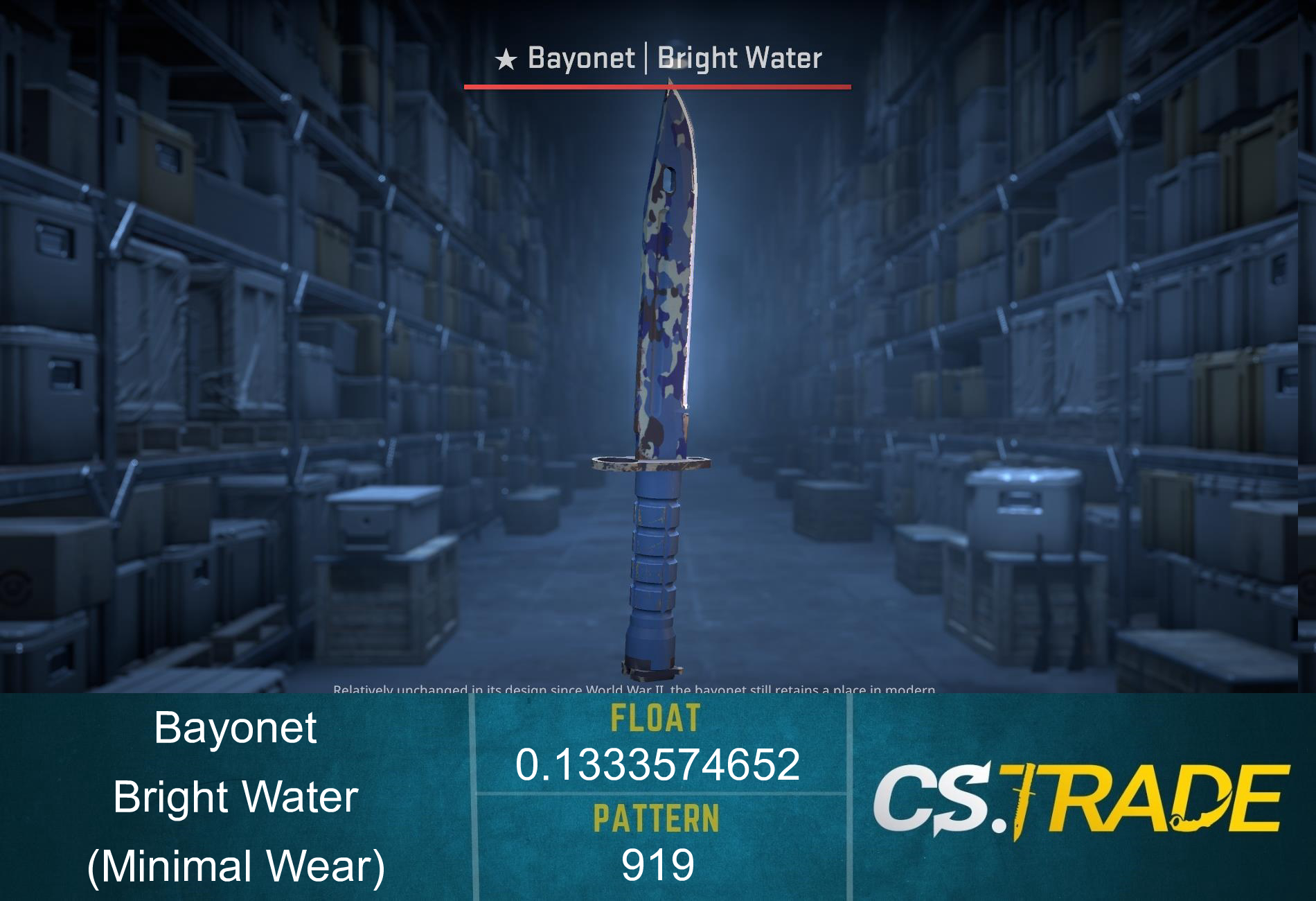 ★ Bayonet | Bright Water (Minimal Wear) Screenshot