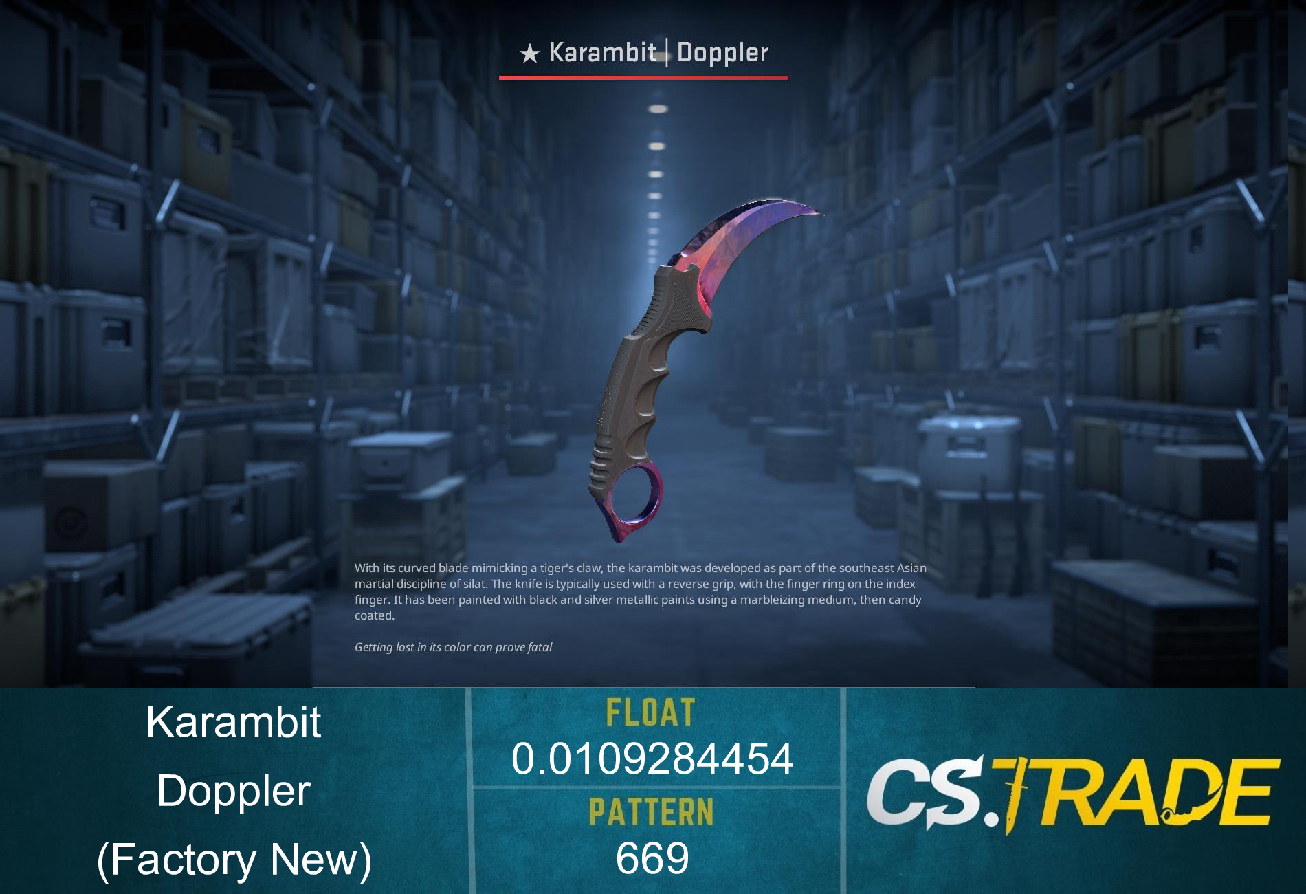 ★ Karambit | Doppler Phase 1 (Factory New) Screenshot