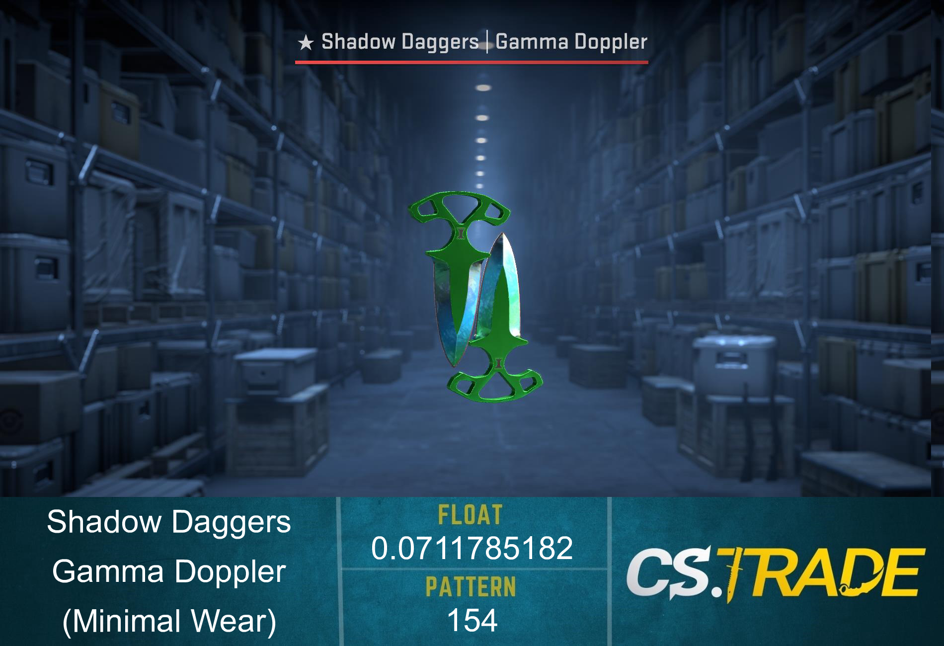 ★ Shadow Daggers | Gamma Doppler (Minimal Wear) Screenshot