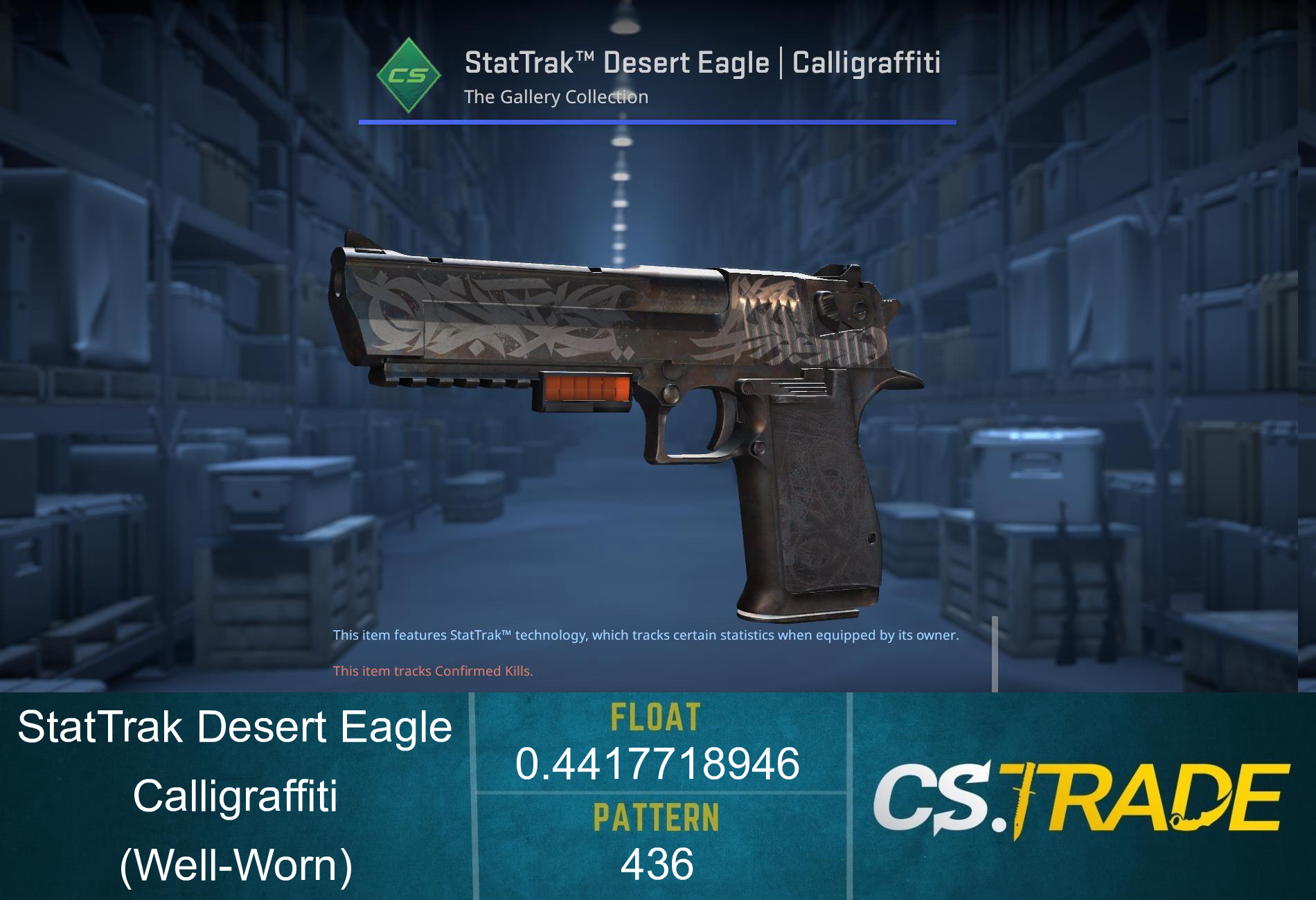 StatTrak™ Desert Eagle | Calligraffiti (Well-Worn) Screenshot
