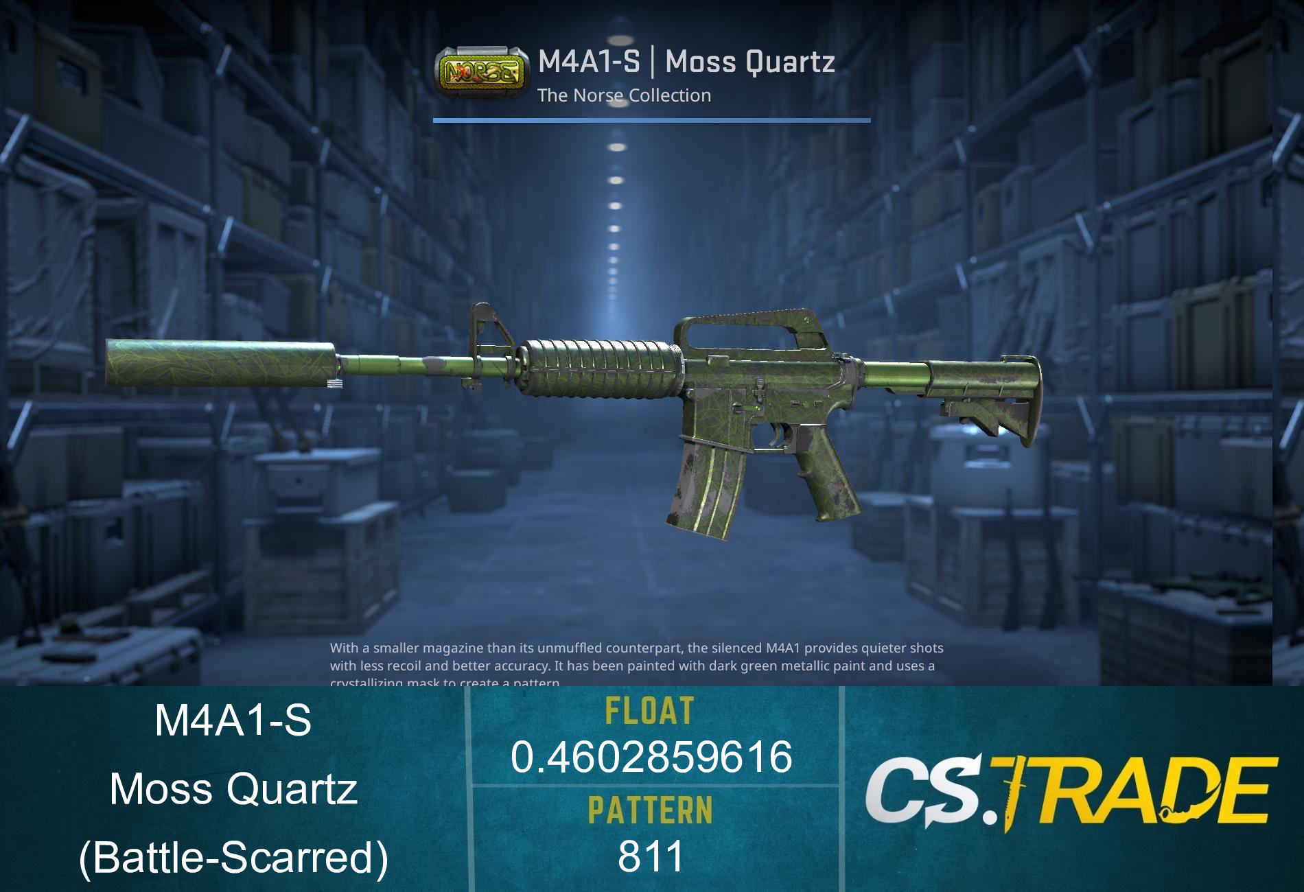 M4A1-S | Moss Quartz (Battle-Scarred) Screenshot